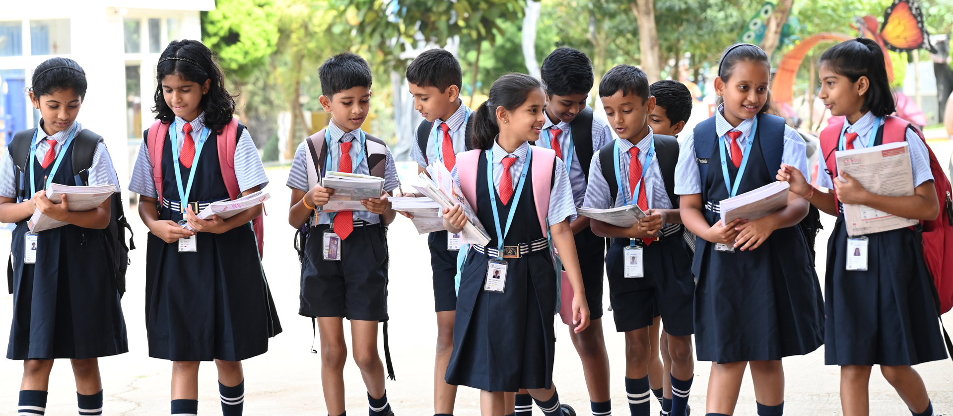 Students at Kristu Jayanti CMI Public School